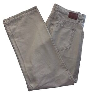 Gap Mens 32x30‎ Khaki Straight Leg Denim Utility Jeans Work Wear 5 Pockets